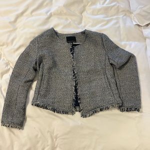 Blue Tweed Banana Republic suit jacket